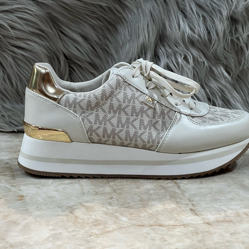 Michael Kors Women’s Monique Trainer Lace-Up Sneakers - Picture 2 of 7